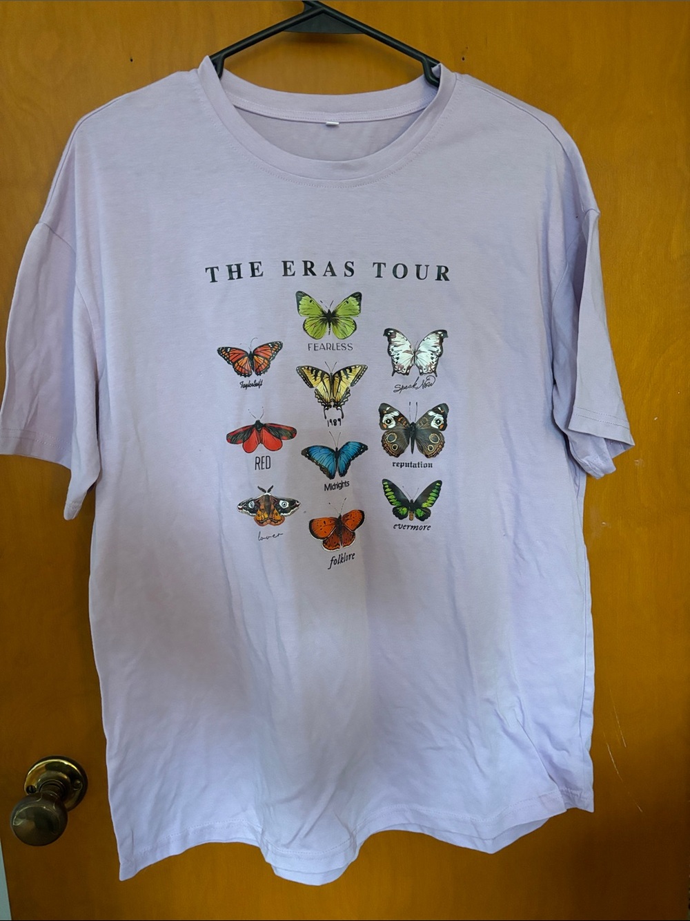 The Eras Tour Soft Lilac Oversized Crewneck Tee - Size M